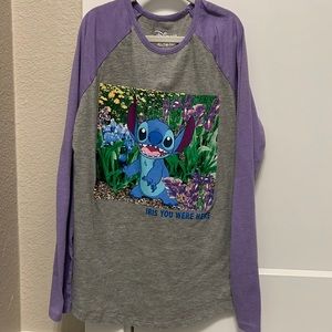 Adorable Disney Stitch Long Sleeve T-Shirt!